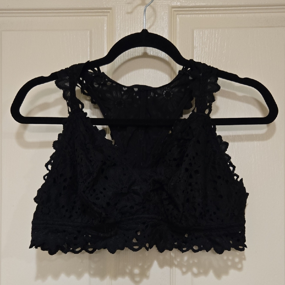 Aerie Elegant Black Lace Bralette